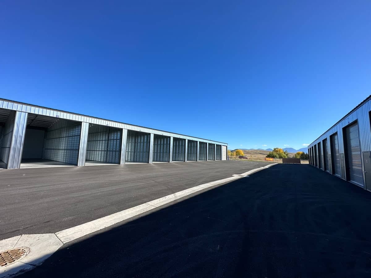 Storage unit 1 interior at Lakewood Storage - secure storage units Polson MT